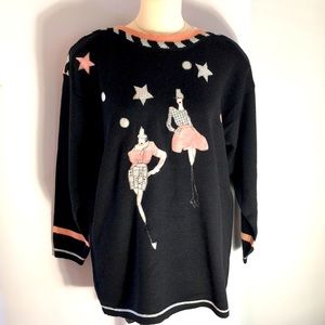Vintage Fabrizio fashion model novelty sweater